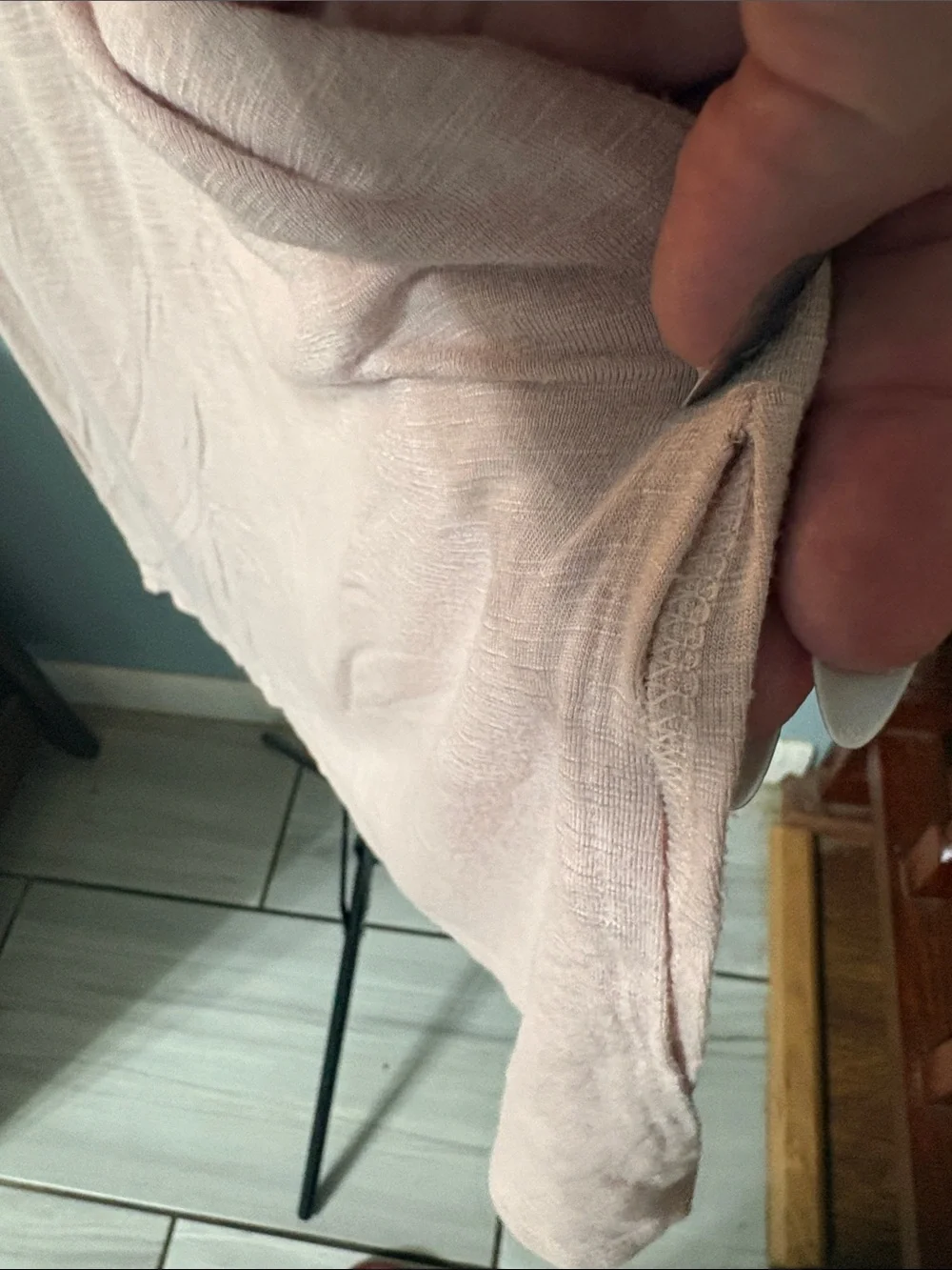 Old Navy Light Pink Long Sleeve Crewneck Tunic - Picture 4 of 5